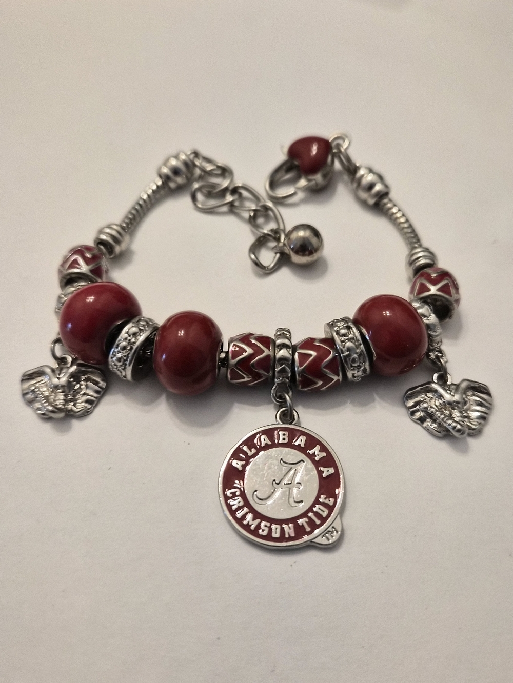 Alabama Crimson Tide Red Charm Bracelet